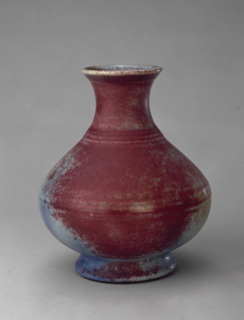 图片[1]-Kiln glaze string pattern skimming bottle-China Archive